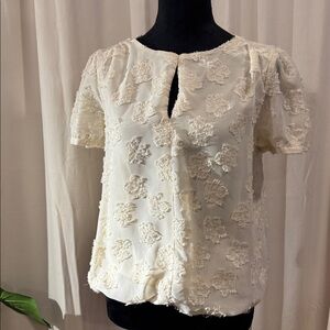 Ellison Cream Textured Blouse